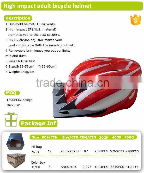 China in mold adult exported sports bike helmet