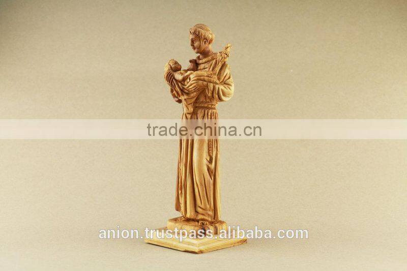 Olive Wood Figure. Father & Baby