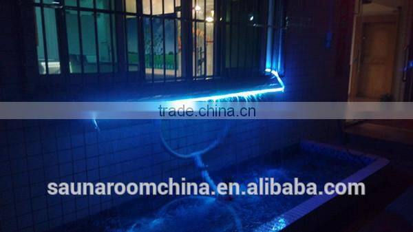 SS304 LED waterfall for pool water landscaping