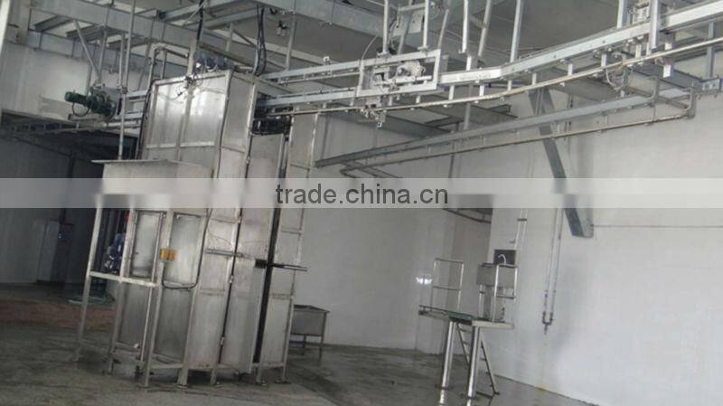 Cattle slaughter line cattle slaughter machine rail change line