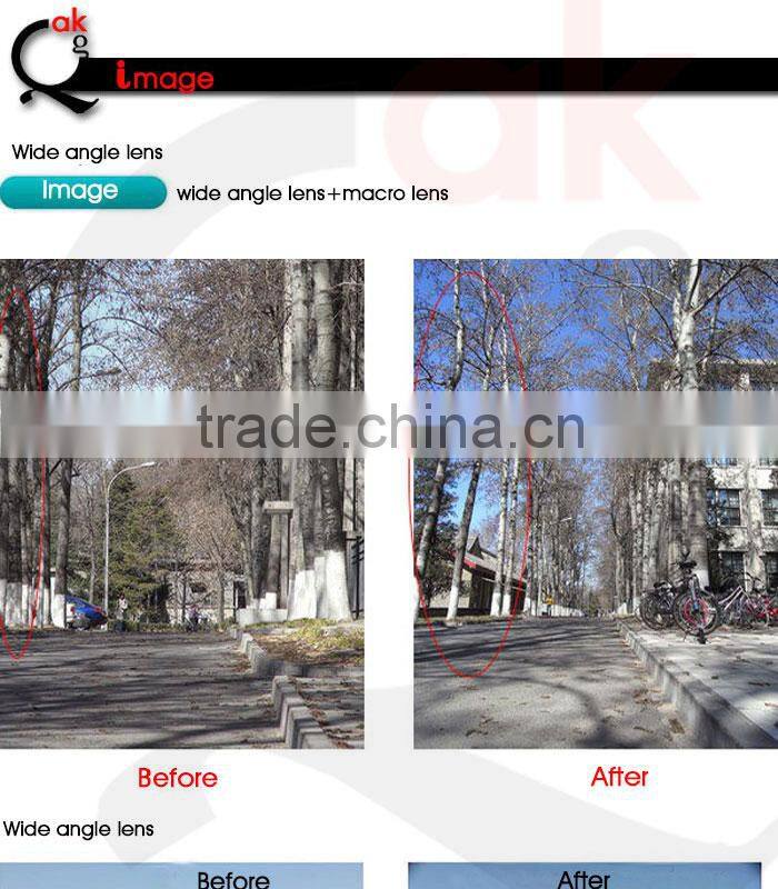 0.67x wide angle lens+macro lens selfie lense for iphone 6