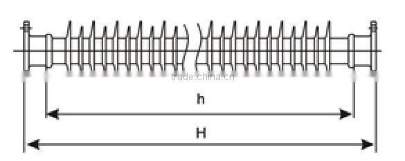 Silicone rubber Post insulator 33kV
