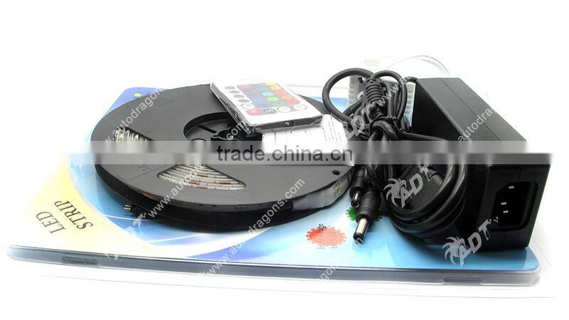 5M 500CM RGB 5050 600 Led SMD Flexible Light Strip Lamp+44 key IR Controller