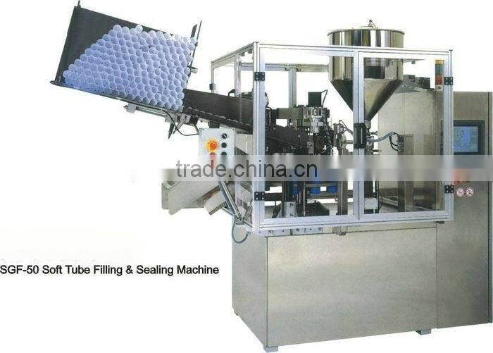 toothpaste soft tube filling & sealing machine, plastic tube filling & sealing machine for toothpaste