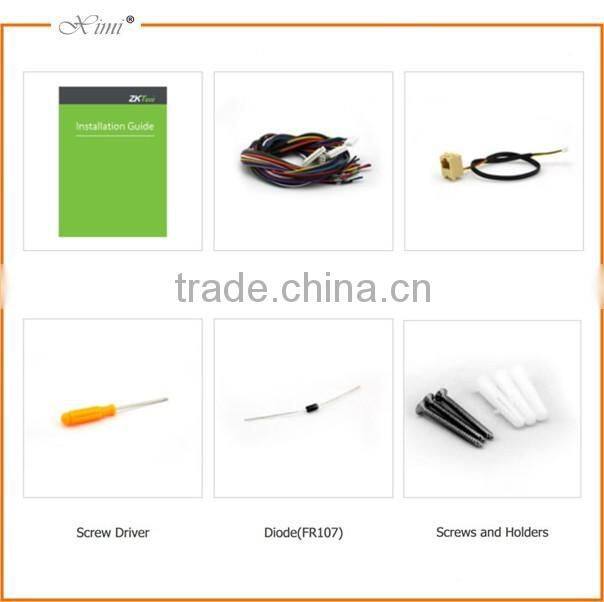 Good quality living object detecting zk fingerprint access control system with camera photo record function F21 access control