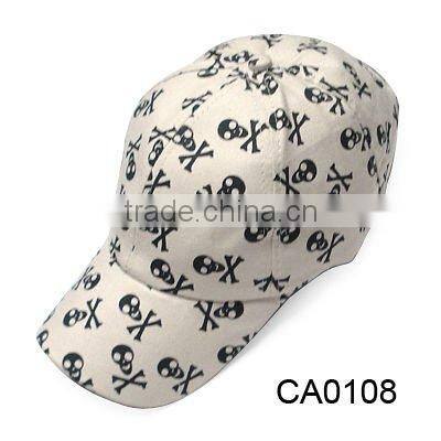 cotton 6 panel grid caps