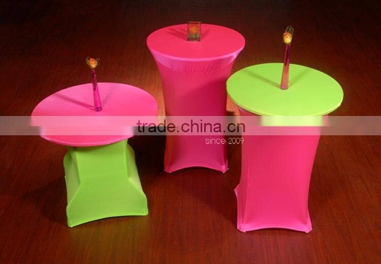 High bar cocktail table cloth for wedding