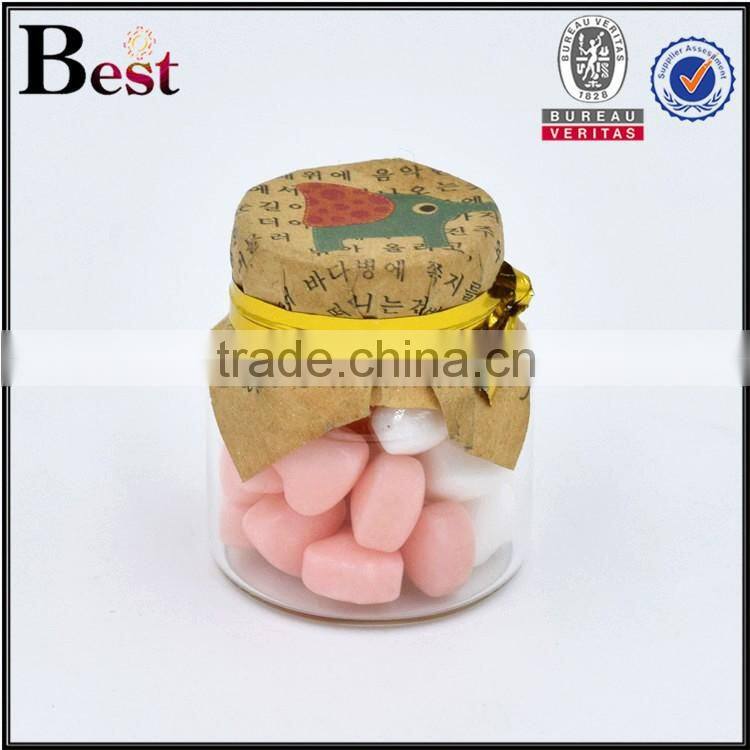 5ml 7ml 10ml glass food candy honey jar container wholesale paper seal