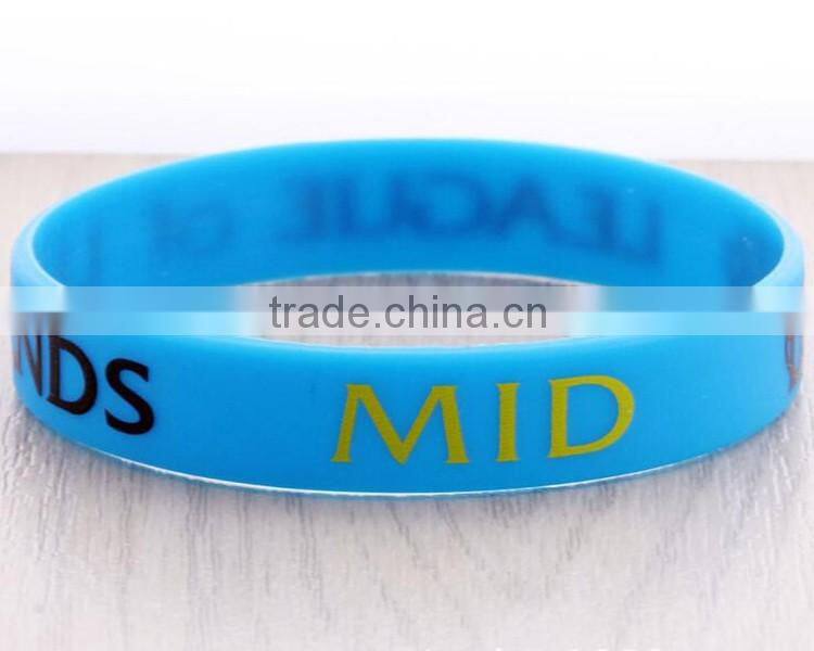 Hot sale wristband custom OEM printed silicone bracelet