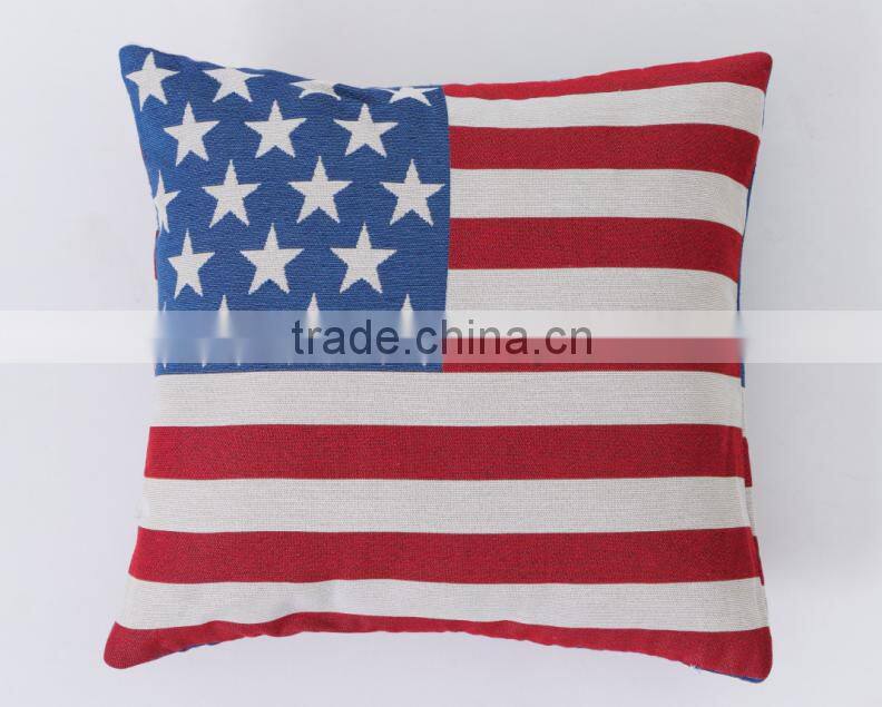 American Flag Polyester Fiber Cushion