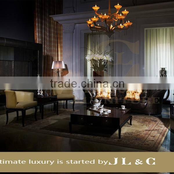 JS01 Sectional Three Seater Sofa Full Grain Leather Sofa JL&C Luxury Home Furniture New Sofa Designs (China Supplier)