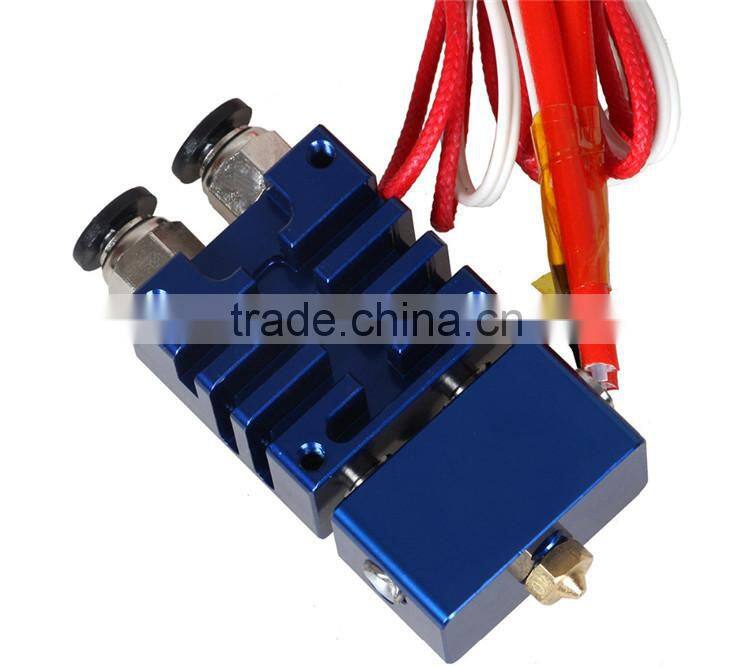 3D Printer ABS Filament Extruder For 3D Printing Parts E3D Cyclops 2 In 1 Out Hotend Extruder Machine
