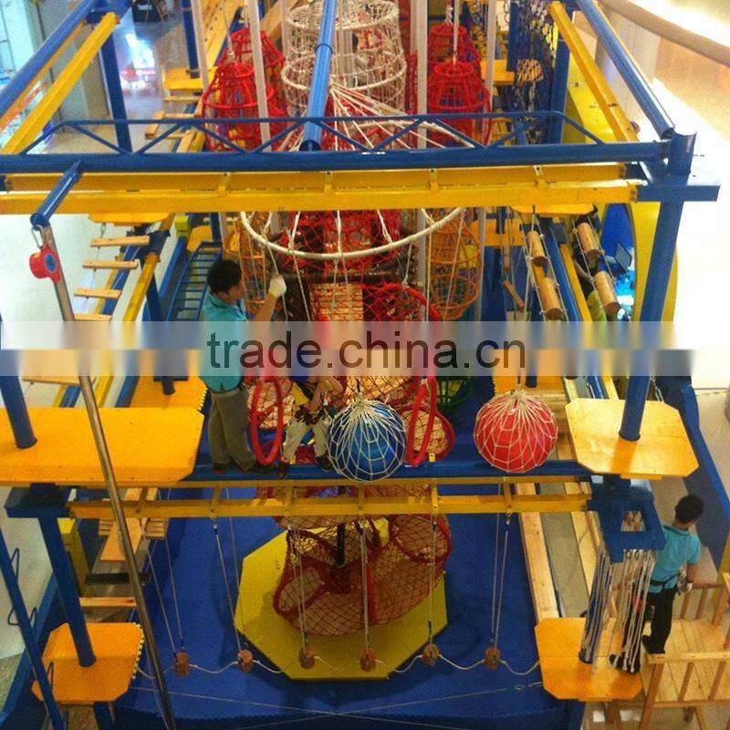 Rope Course Children Adventure Play Equipment Kiddies Area from KIRA