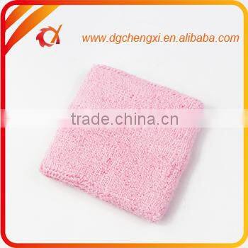 pink cotton knitted sports sweatband for girl