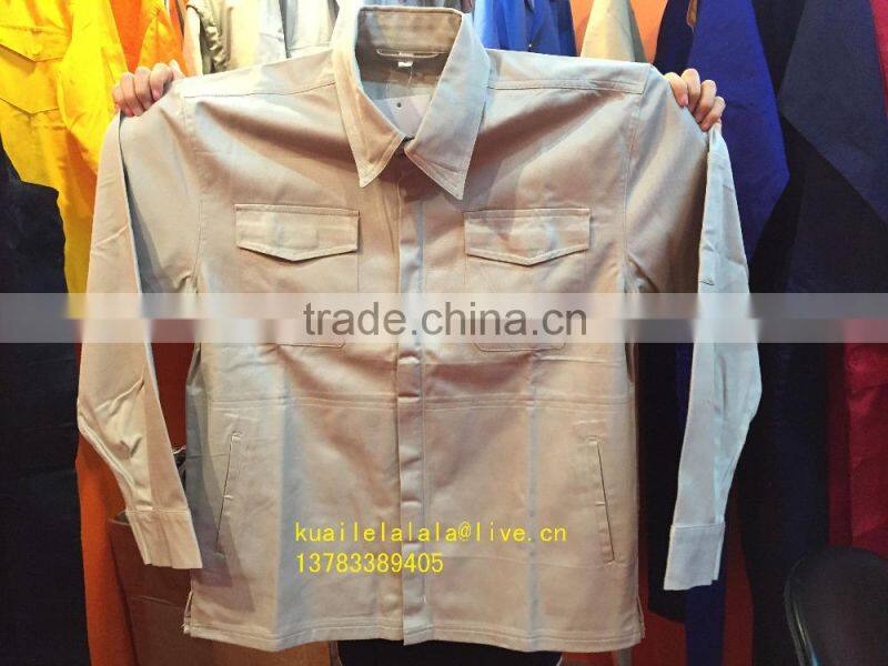 cotton jacket for welding workers,industrial working coat with logo