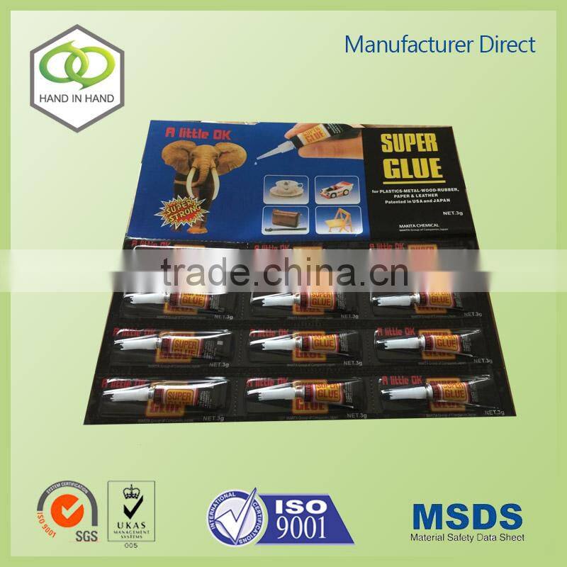 Old brand safety glass glue with high quality