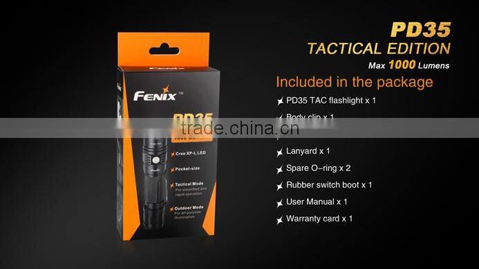 Popular Fenix Flashlight LED Tactical Mode strengthens PD35 TAC LED Fenix Flashlight
