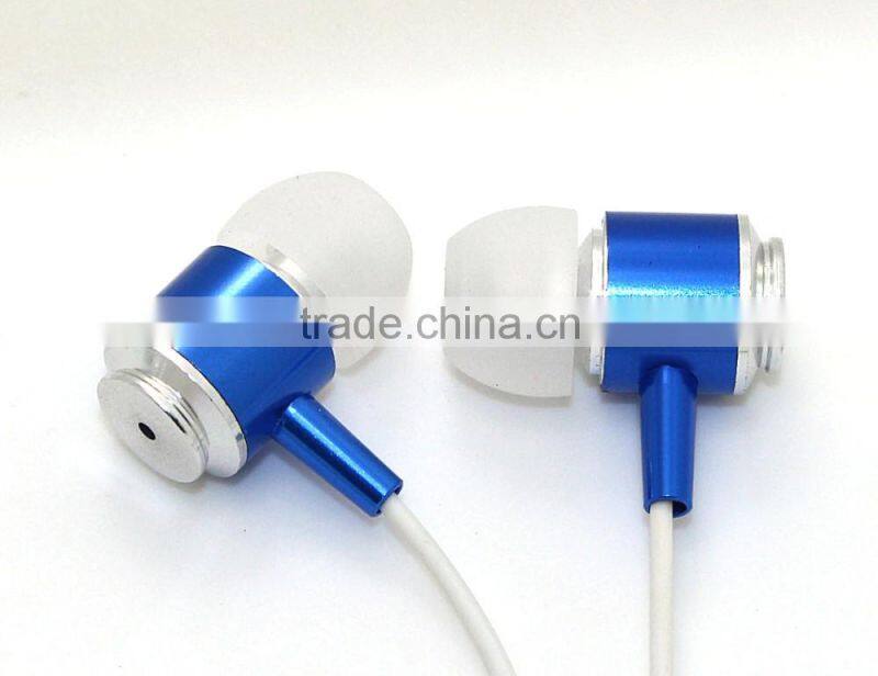 2016 Trending Products Metal Earphone Without Mic colorful