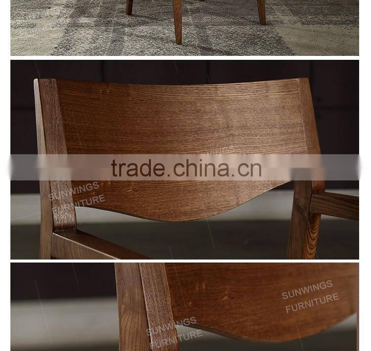 Factory price popular wood and pu chair with table and chair for set