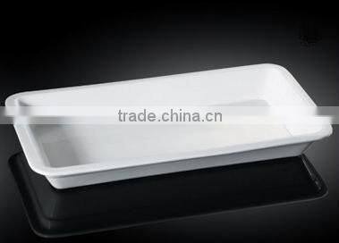 H7705 best selling customized super white buffet plate white porcelain