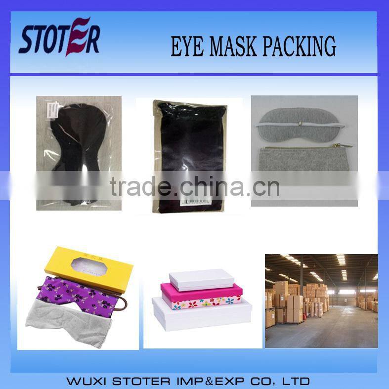 Silk material 3D sleep eye mask with PU foam sleep earplug