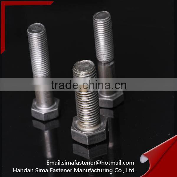 China Supplier M16-M30 high strength full threaded hex bolt