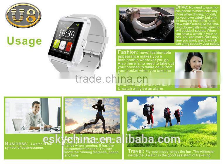 New products ! cheapest price. China Cheap Android Smart Watch U8 1.48inch TFT touch Sreen OEM Watch Phone
