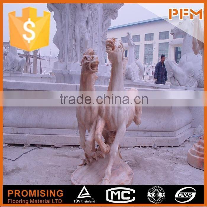 Modern decorative 100% hand-craved natural marble granite monument vase