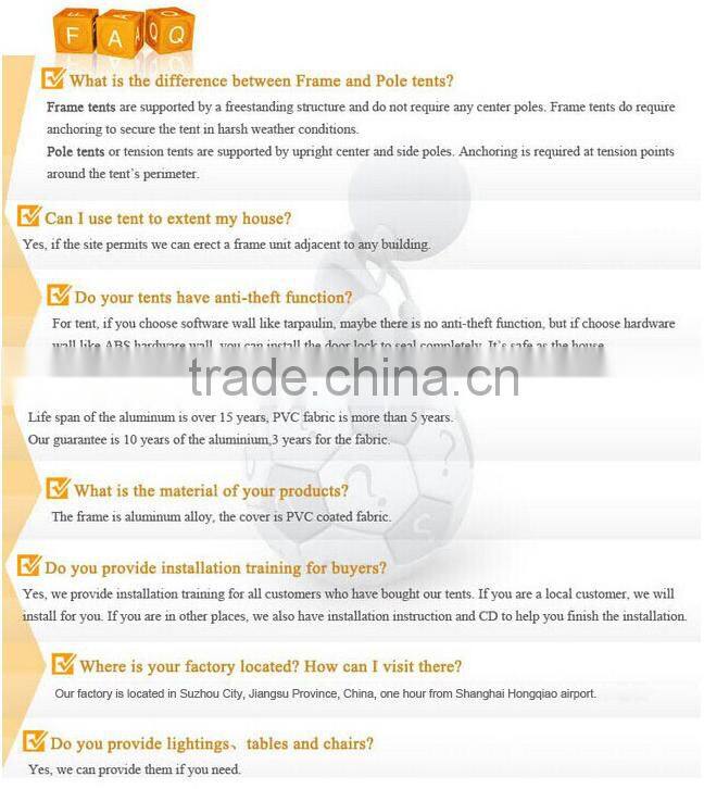 Clear Roof Glass Wedding Party Tranparent Tent for Sale