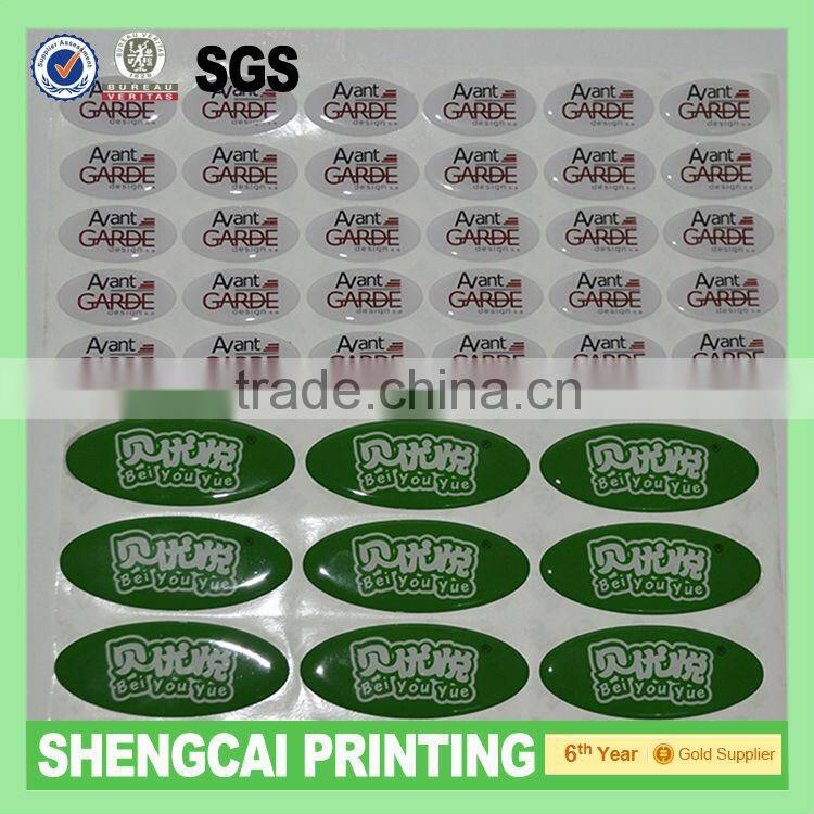 Decorate Epoxy sticker dome sticker manufacture in guangzhou