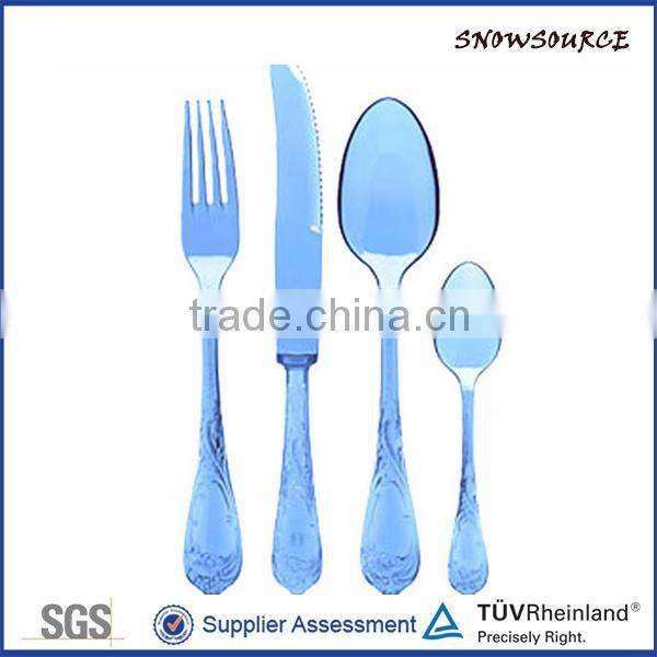 2015New Popular fathional colorful PP cutlery set for children