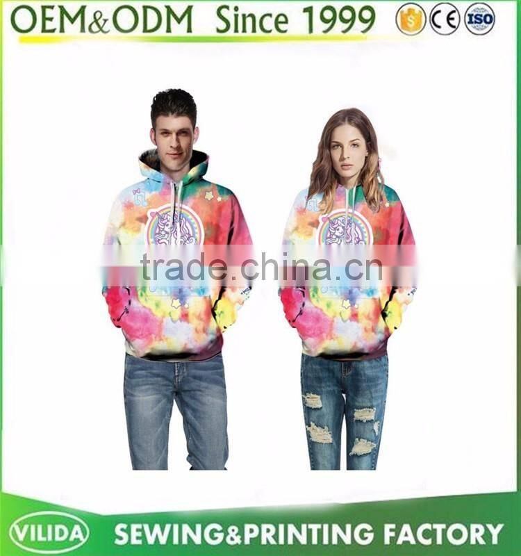 2016 custom sublimation printed fleece couple hoodies and sweatshirts