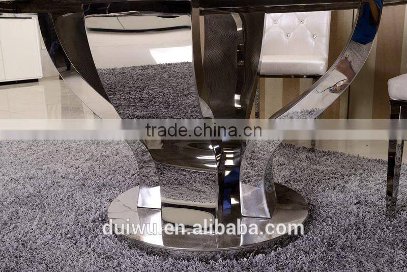 China popular dining room round marble table