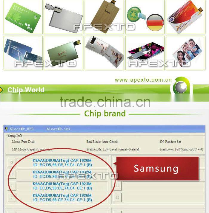 Business personal card usb flash with free logo printing