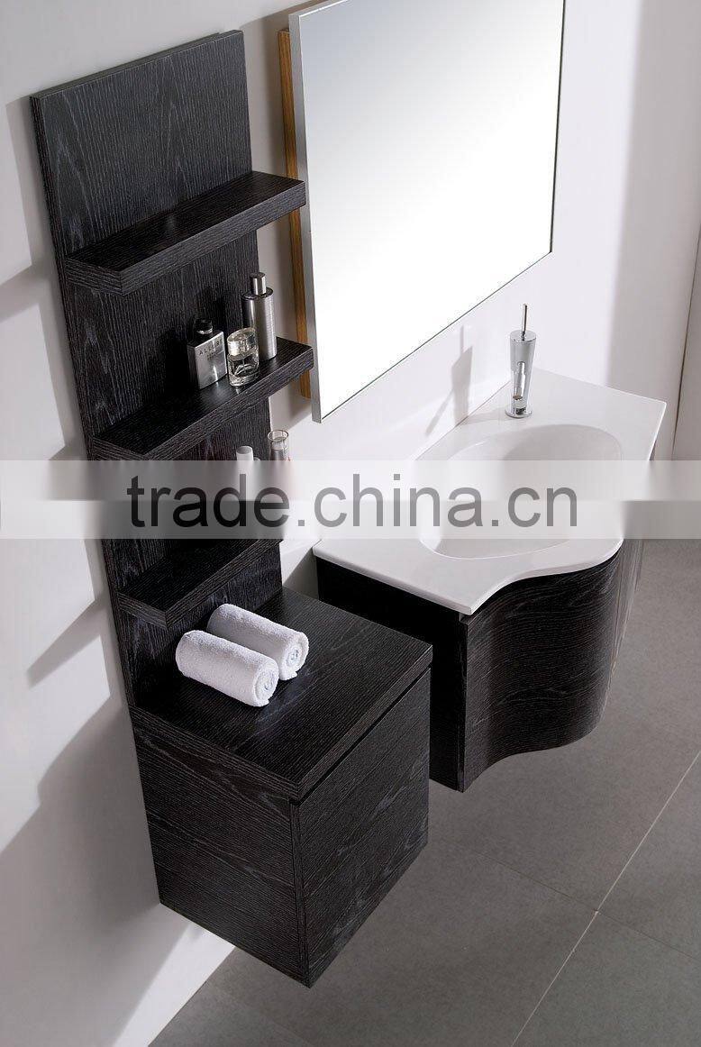 PVC MDF bathroom furniture with mirror and sidecabinetTB-9001