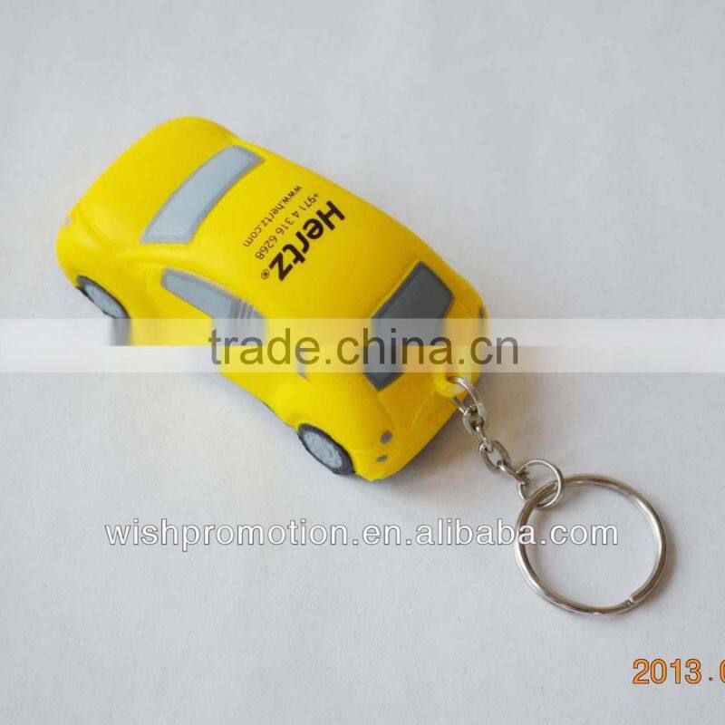 pu stress car keychain