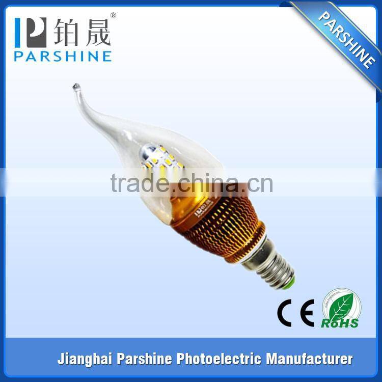 Viewing Angle 360 degrees E14 4W LED Candle light