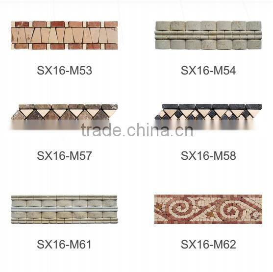 Natural marble stone mosaic floor patterns