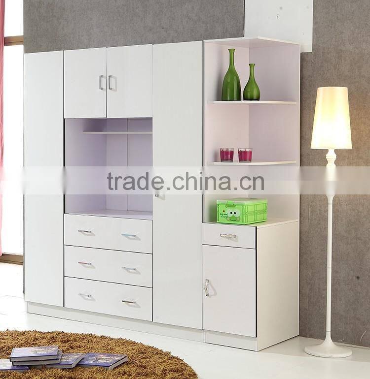 Modern home furniture wooden high gloss 2 door wine cabinet/sideboard with drawers