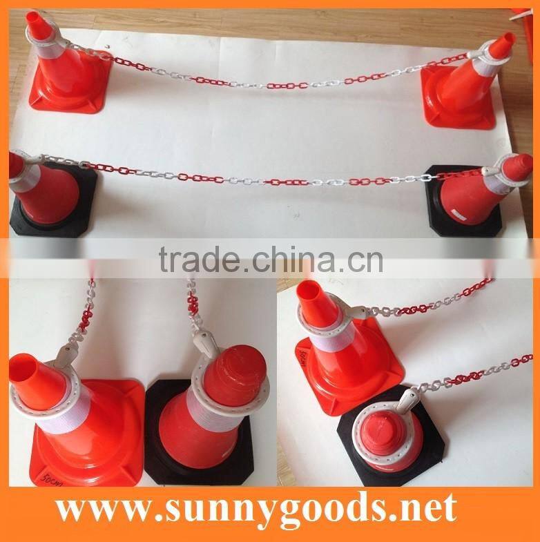 road cone plastic chain