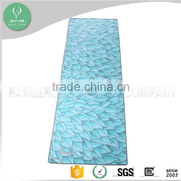 full color non-slip yoga mat towel/yoga towel
