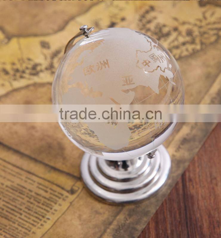 Wholesale new customized size of rotating crystal globe
