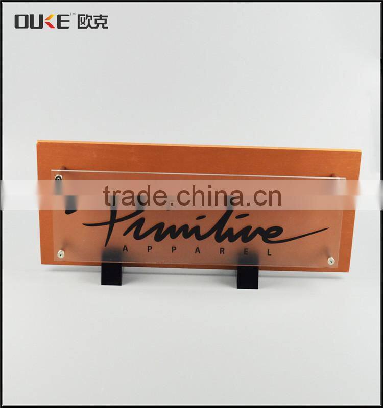 New product customized handmade acrylic name plate holder for sale