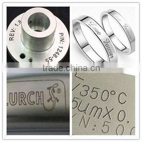 China 10w 20w 30w optical fiber laser marking machine for metal plastic