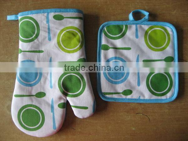 kitchen textile pigment printing pot holder and oven mitten wholesale alibaba China Supplier