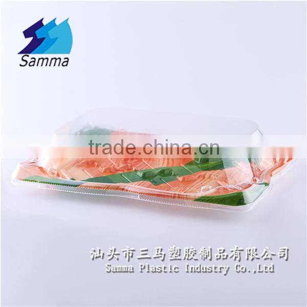KW-0007ZMJ-YGN Sushi take out container,japanese sushi container,take away container