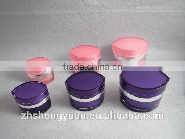 50g eye shape plastic small containers for cream