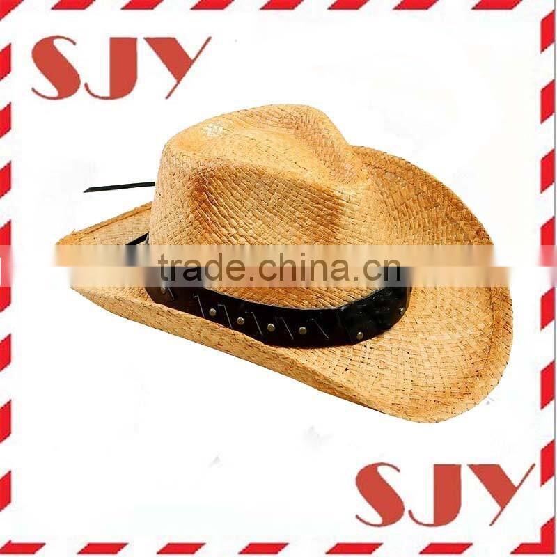 Wide brim mexican straw cowboy hats for ladies