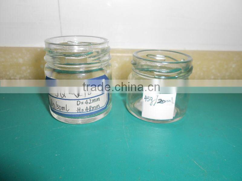 1oz glass honey jar and jam jar