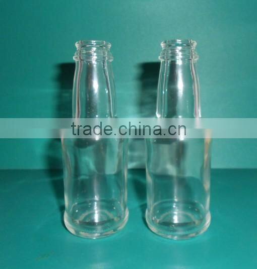 60ml glass sauce bottle with red cap